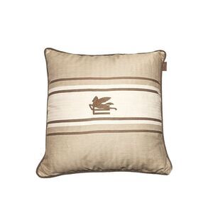 Etro Home Unisex Embroidered Cushion With Cord